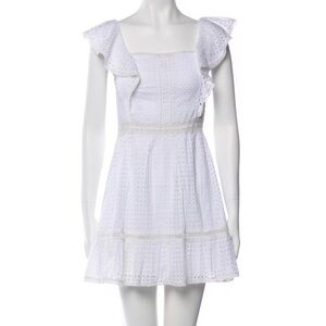 White Alice + Olivia Eyelet Dress.